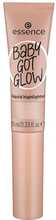 Sära andev vedel highlighter Essence Baby Got Glow Liquid Highlighter, 10 Sassy In Silk, 10 ml