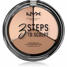 Kontuuripalett Nyx Professional Makeup 3 Steps To Sculpt, 01 Fair, 5 g