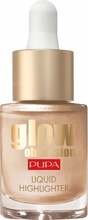 Vedel highlighter Pupa Glow Obsession, 002 Moon Light, 13,5 ml