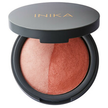 Põsepuna Inika Organic kompaktne mineraalne DUO, Burnt Peach, 6.5 g
