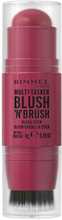 Põsepunapulk pintsliga Rimmel Multi-Tasker BlushNbrush, 200 Fushia Glam, 8 g