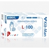 Ühekordsed vinüülkindad Kid-Man L, 100 tk