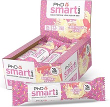 PhD Smart Bar batoon, Birthday Cake, 12x64 g