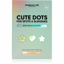 Breakout + Aid Cute Dots akneplaastrid salitsüülhappega, 48 tk