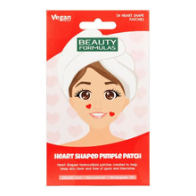 Beauty Formulas hüdrokolloidsed plaastrid naha ebatäiuste vastu, südamekujulised, 24 tk