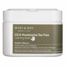 Rahustav näomask Mary&May Cica Houttuynia Tea Tree Calming Mask, 30 tk