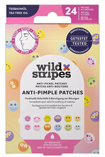 Wild Stripes hydrocolloid vistrikuplaastrid teepuuõliga Smile Prevent, 24 tk