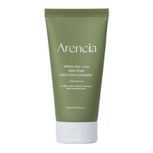 Arencia Green Tea + LHA Deep Pore Rice Cake Cleanser näopuhastusgeel, 150 ml