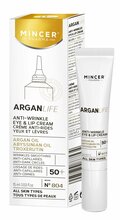Silma- ja huulekreem Mincer Pharma Argan Life 50+, 15 ml
