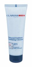Näopuhastusgeel meestele Clarins Men Exfoliating Cleanser 2in1 Peeling, 125 ml
