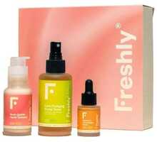 Näohoolduskomplekt Freshly Vitamin C Essential Routine (toonik 100 ml, puhastusvahend 50 ml, seerum 15 ml)