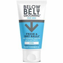 Below the Belt Grooming Fresh & Dry Balls intiimhügieenigeel kinkekarbis Cool, 75 ml