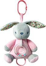 Muusikaga kõristi Tulilo Music Box Bunny, roosa/hall, 18 cm