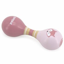 Puidust marakas Polar B, rebane, roosa