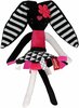 Pehme mänguasi Hencz Toys Bunny, 30 cm, valge/must/roosa