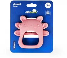 Närimisrõngas silikoonist Giligums Axolotl, roosa