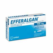 Efferalgan 150 mg rektaalsuposiidid, N10