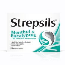 Strepsils mentooli ja eukalüptiga kõvad pastillid N24