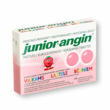 Junior-Angin kurgupastillid lastele, 24 pastilli