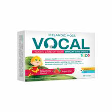 Vocal Kids kurgupastillid lastele maasika maitsega N24