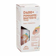 Nordaid D400 + piimhappebakterid, 7,5 ml tilgad