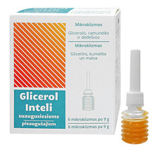 Glycerol Inteli mikroklistiirid, 9 g, 6 tk