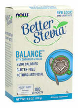 Now Foods Better Stevia Balance kroomi ja inuliiniga, 100 pakki