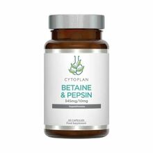 Betaiin ja pepsiin 345 mg/10 mg, 60 kapslit, Cytoplan