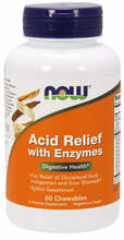 Now Foods Acid Relief with Enzymes, 60 närimistabletti