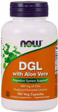 NOW Foods DGL koos aaloega, 400 mg, 100 kapslit