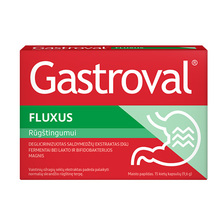 Gastroval Fluxus kapslid maohappesuse vastu, 15 kapslit