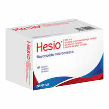 Hesio 450 mg/50 mg õhukese polümeerikattega tabletid N120