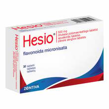 Hesio 450 mg/50 mg õhukese polümeerikattega tabletid N30