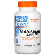 Doctor's Best nattokinaas 2000 FUs, 270 veg kapslit