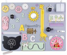 Puidust manipuleerimislaud Roger Pink Clock, 50 x 37,5 cm, roosa