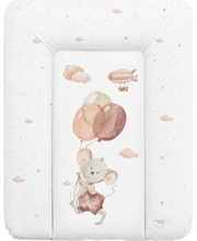 Mähkimisalus CebaBaby Basic Mouse, W-143-000-727, 70 x 50 cm, valge/roosa/pruun