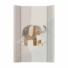 Mähkimismatt Ceba Baby Basic Elephant Family, 70 x 50 cm, hall/valge