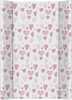 Mähkimismatt CebaBaby Ultra Light Lots Of Love, W-204-000-748, 70 x 50 cm, valge/roosa