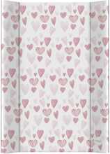 Mähkimismatt CebaBaby Ultra Light Lots Of Love, W-204-000-748, 70 x 50 cm, valge/roosa