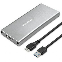 SSD korpus M.2 Qoltec 51833, hõbe, 2TB