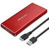 SSD korpus Qoltec, punane, 2TB