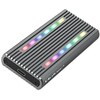 SSD korpus M.2 Qoltec 52272, RGB LED, 4 TB