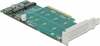 Laienduskaart Delock PCI Express x8 2x NVMe M.2 Key M 89045
