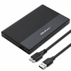 SSD/HDD korpus Qoltec, 2.5 tolli, must