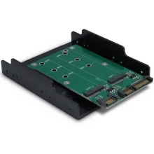M.2 SATA ketaste kinnitusraam Inter-Tech KT005B, must