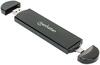 Väline korpus Manhattan M.2 NVMe, USB-C/A 3.2 Gen2