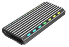HDD korpus M.2 Gembird EE2280-U3C-03, alumiinium, taustvalgustusega