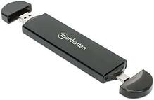 Väline korpus Manhattan M.2 NVMe, USB-C/A 3.2 Gen2
