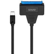 Adapter Savio AK-69, USB-C 3.1 Gen 1 - SATA, 2,5 tolli