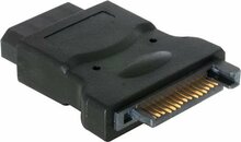 Adapter Deltaco SATA-S6, 15-pin SATA male to 4-pin Molex female